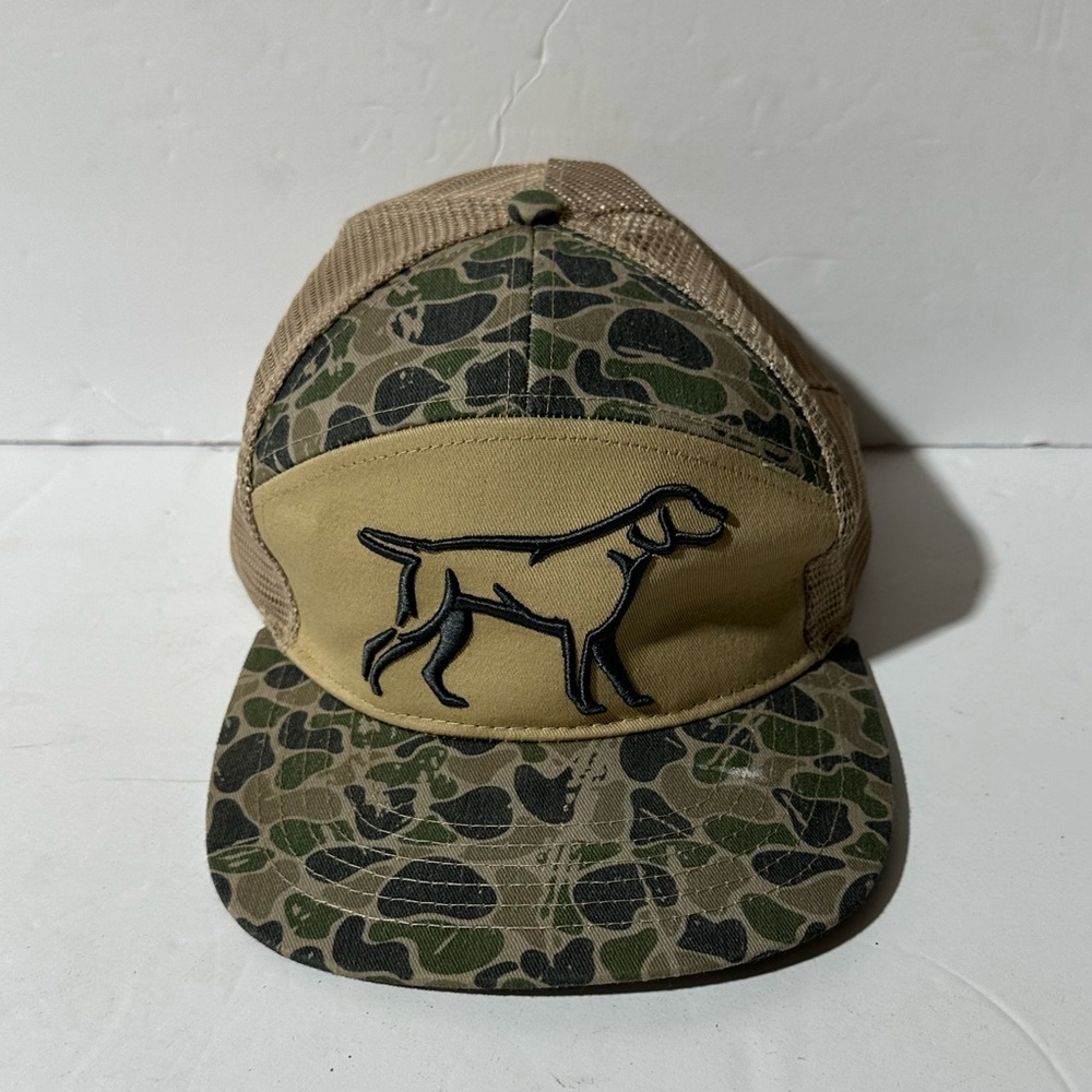 Fieldstone This Dog Will Hunt Trucker Hat Backwoods Camo Pattern One size